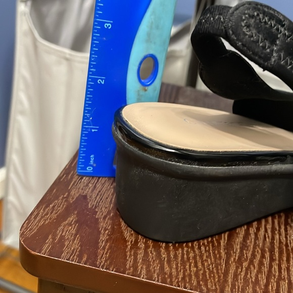 Charter Club black fabric sling back. Size 9. Worn once. Sold Without Box. - Picture 3 of 3